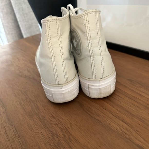 Leather platform converse - Picture 4 of 4